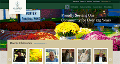 Desktop Screenshot of hunterfuneralhome.net